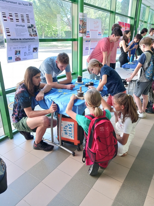 Présentation par des élèves de meJ à des primaires