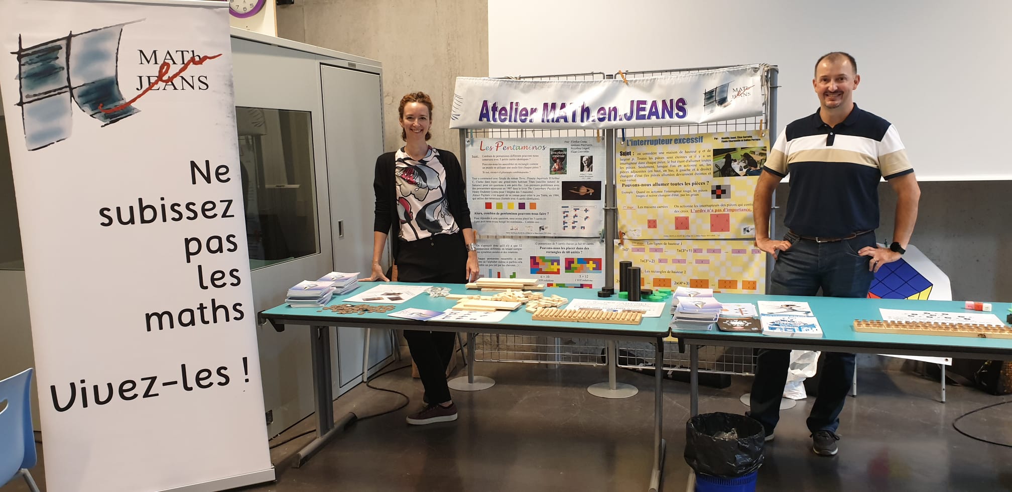 Stand tenu par Jessica Gouirand-Thuillet et Thierry Cerantola