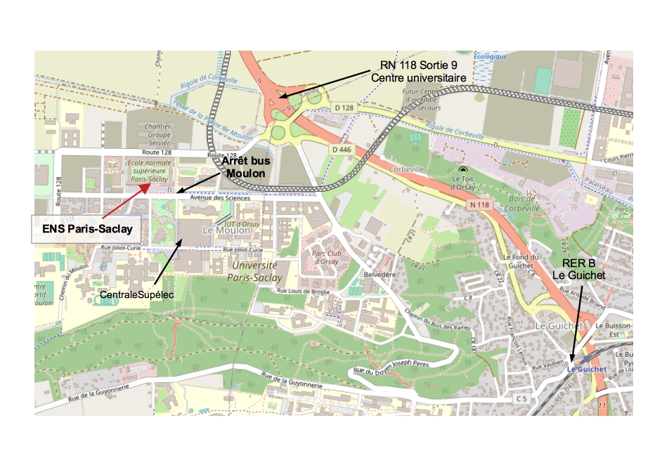 carte campus de Saclay