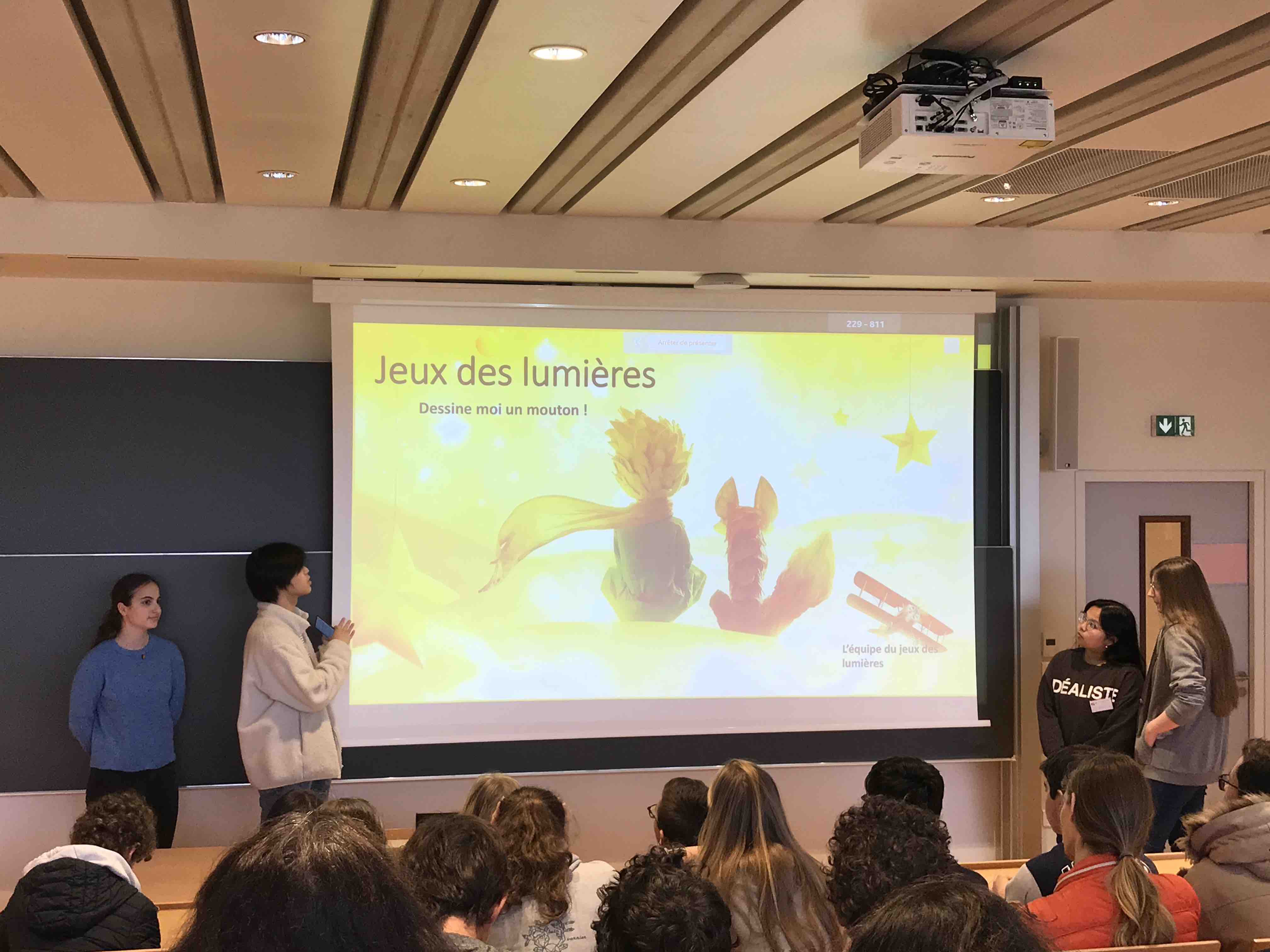 exposé jeu des lumières