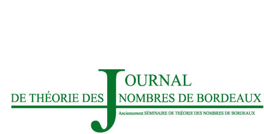 Journal de Théorie des Nombres